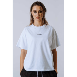NEBBIA : ФУТБОЛКА Relaxed Tee POWER Black 894 "White"