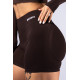 NEBBIA : ШОРТЫ High-Waist Push-Up Shorts POWER 893 "Dark Brown"