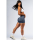 NEBBIA : ШОРТИ High-Waist Push-Up Shorts POWER 893 "Grey"