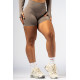 NEBBIA : ШОРТЫ High-Waist Push-Up Shorts POWER 893 "Light Brown"