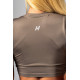 NEBBIA :ТОП Open-Back Sports Bra POWER 891 "Light Brown"