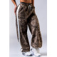 NEBBIA : ШТАНЫ Oversized Sweatpants POWER 896 " Light Brown Camo"