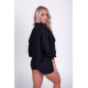 NEBBIA : РУБАШКА Boxy Cropped Shirt With Pockets 598 Black