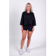 NEBBIA : РУБАШКА Boxy Cropped Shirt With Pockets 598 Black