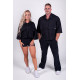 NEBBIA : СОРОЧКА Boxy Cropped Shirt With Pockets 598 Black