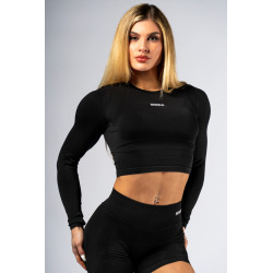NEBBIA : ТОП Seamless Long-Sleeve Top POWER 892 "Black"