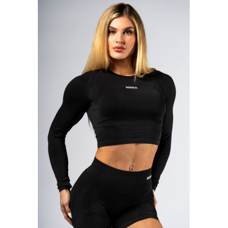 NEBBIA : ТОП Seamless Long-Sleeve Top POWER 892 "Black"
