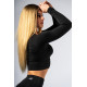NEBBIA : ТОП Seamless Long-Sleeve Top POWER 892 "Black"