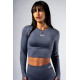 NEBBIA : ТОП Seamless Long-Sleeve Top POWER 892 "Grey"