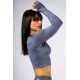 NEBBIA : ТОП Seamless Long-Sleeve Top POWER 892 "Grey"