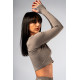 NEBBIA : ТОП Seamless Long-Sleeve Top POWER 892 "Light Brown"