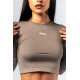 NEBBIA : ТОП Seamless Long-Sleeve Top POWER 892 "Light Brown"