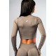 NEBBIA : ТОП Seamless Long-Sleeve Top POWER 892 "Light Brown"