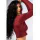 NEBBIA : ТОП Seamless Long-Sleeve Top POWER 892 "Red"