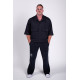NEBBIA : РУБАШКА Boxy Fit Shirt With Pockets STREET ICON 599 Black