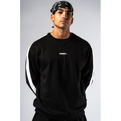 NEBBIA : СВИТШОТ Relaxed Sweatshirt POWER 903 Black