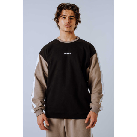 NEBBIA : СВИТШОТ Relaxed Sweatshirt POWER 903 Light Brown
