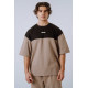 NEBBIA : ФУТБОЛКА Oversized Tee POWER 898 Light Brown