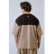 NEBBIA : ФУТБОЛКА Oversized Tee POWER 898 Light Brown