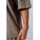 NEBBIA : ФУТБОЛКА Oversized Tee POWER 898 Light Brown