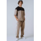 NEBBIA : ФУТБОЛКА Oversized Tee POWER 898 Light Brown