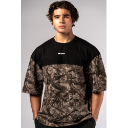 NEBBIA : ФУТБОЛКА Oversized Tee POWER 898 Light Brown Camo