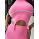 Bona Fide : Crop top "Candy Pink"