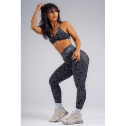 NEBBIA : ЛЕГГИНСЫ Push-Up Compression Leopard Leggings PRIMAL 849 "Black Leopard"