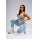 NEBBIA : ЛЕГГИНСЫ Push-Up Compression Leopard Leggings PRIMAL 849 "Blue Leopard"