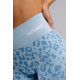 NEBBIA : ЛЕГГИНСЫ Push-Up Compression Leopard Leggings PRIMAL 849 "Blue Leopard"