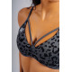 NEBBIA : ТОП Medium Support Leopard Sports Bra PRIMAL 854 "Black Leopard"