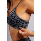 NEBBIA : ТОП Medium Support Leopard Sports Bra PRIMAL 854 "Black Leopard"