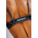 NEBBIA : ТОП Medium Support Leopard Sports Bra PRIMAL 854 "Black Leopard"