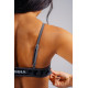 NEBBIA : ТОП Medium Support Leopard Sports Bra PRIMAL 854 "Black Leopard"