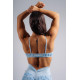 NEBBIA : ТОП Medium Support Leopard Sports Bra PRIMAL 854 "Blue Leopard"