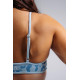 NEBBIA : ТОП Medium Support Leopard Sports Bra PRIMAL 854 "Blue Leopard"