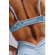 NEBBIA : ТОП Medium Support Leopard Sports Bra PRIMAL 854 "Blue Leopard"