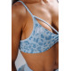 NEBBIA : ТОП Medium Support Leopard Sports Bra PRIMAL 854 "Blue Leopard"