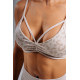 NEBBIA : ТОП Medium Support Leopard Sports Bra PRIMAL 854 "Cream Leopard"