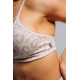 NEBBIA : ТОП Medium Support Leopard Sports Bra PRIMAL 854 "Cream Leopard"
