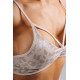 NEBBIA : ТОП Medium Support Leopard Sports Bra PRIMAL 854 "Cream Leopard"