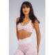 NEBBIA : ТОП Medium Support Leopard Sports Bra PRIMAL 854 "Pink Leopard"