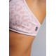 NEBBIA : ТОП Medium Support Leopard Sports Bra PRIMAL 854 "Pink Leopard"
