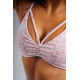 NEBBIA : ТОП Medium Support Leopard Sports Bra PRIMAL 854 "Pink Leopard"