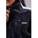NEBBIA : КОФТА Half-Zip Leopard Sweatshirt PRIMAL 866 "Black Leopard"