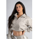 NEBBIA : КОФТА Half-Zip Leopard Sweatshirt PRIMAL 866 "Cream Leopard"