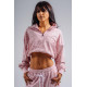 NEBBIA : КОФТА Half-Zip Leopard Sweatshirt PRIMAL 866 "Pink Leopard"