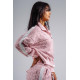 NEBBIA : КОФТА Half-Zip Leopard Sweatshirt PRIMAL 866 "Pink Leopard"