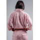 NEBBIA : КОФТА Half-Zip Leopard Sweatshirt PRIMAL 866 "Pink Leopard"