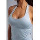 NEBBIA : МАЙКА Halter Top with Built-in Bra PRIMAL 863 "Light Blue"
